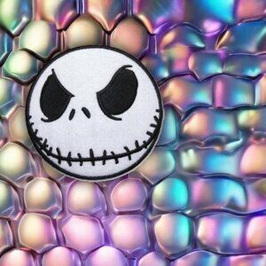 1 NIGHTMARE JACK SKELLINGTON PATCH IRON ON PATCH CLOTHING ACCESSORIES EMBROIDERY